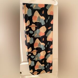 Karla Cola Cotton/Silk Scarf Muted Earth Toned